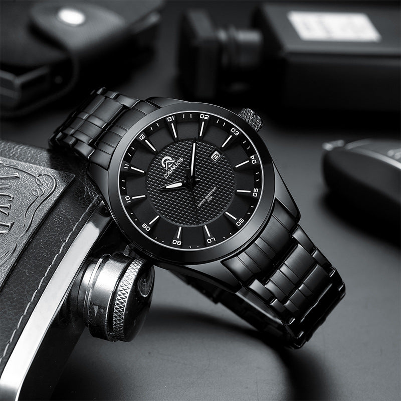 Men's Waterproof Business Calendar Quartz Watch