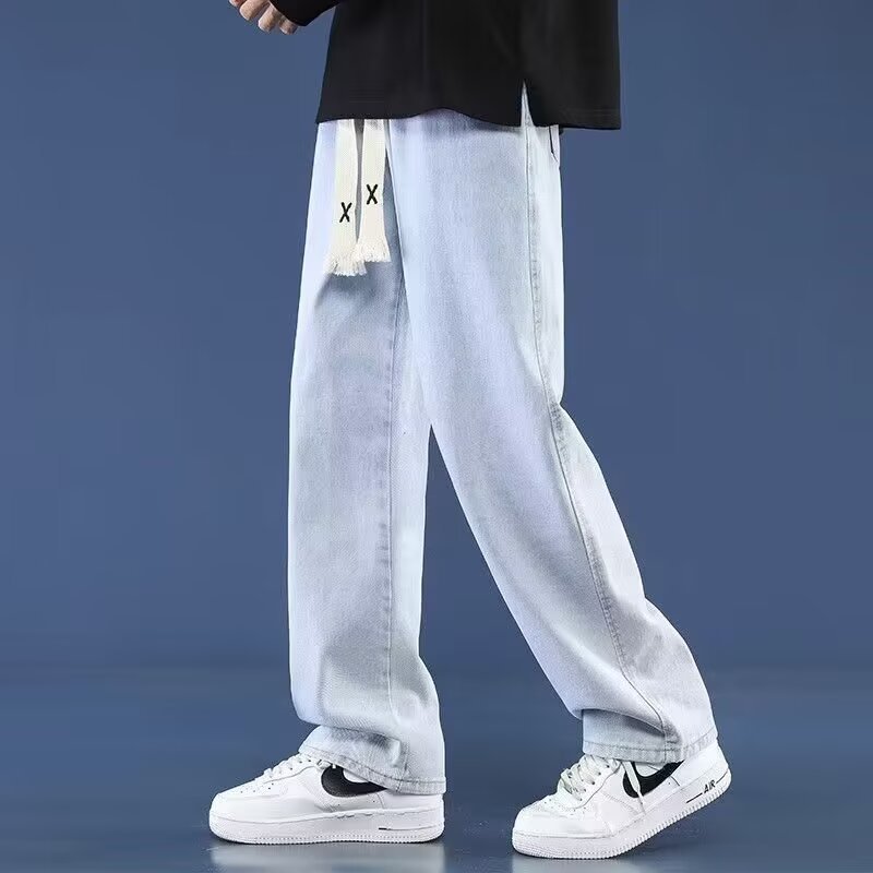 American-style Straight-leg Trendy Brand Casual Wide-leg Pants For Students