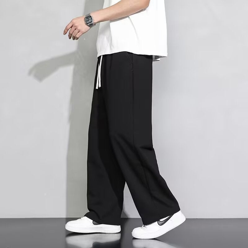 Wide-leg Sweatpants Mens Workwear Casual Long Pants