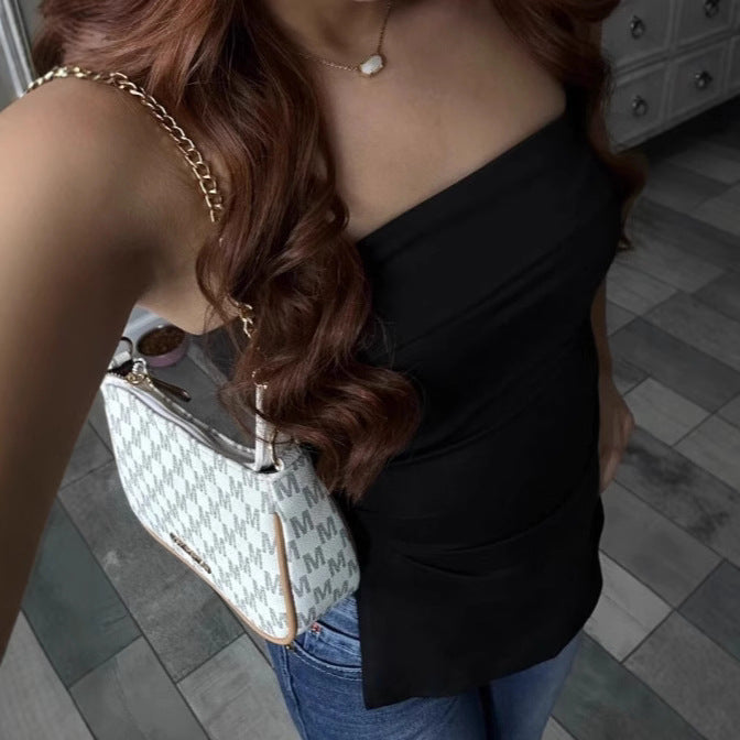 Sleeveless Short Cropped Top Cross-border Vest Women's Commuting Style