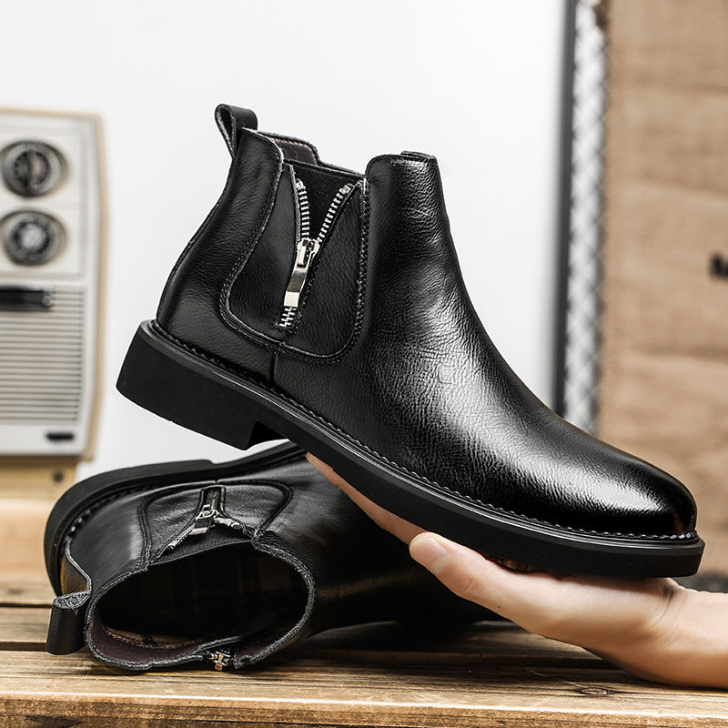 Slip-on Business High-top Casual Ankle Boots