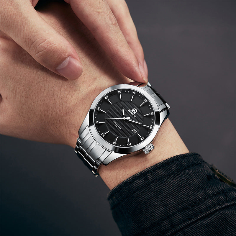 Men's Waterproof Business Calendar Quartz Watch