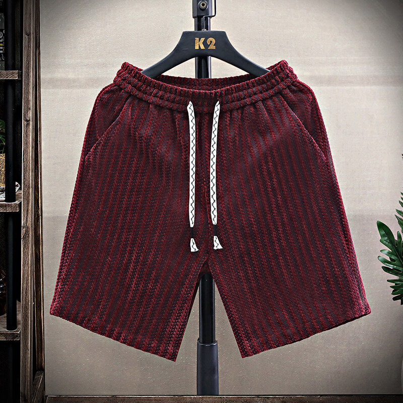 Men's Fashionable Loose-Fit Striped Versatile Shorts