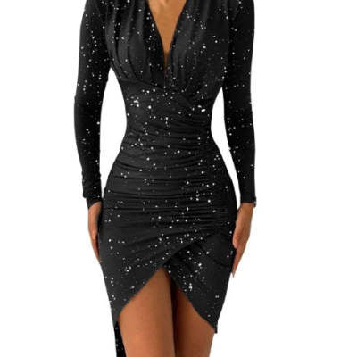 Luxury Red Bodycon Dress