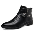 Men's Fashion British Leather Boots Business Formal Chelsea Boots
