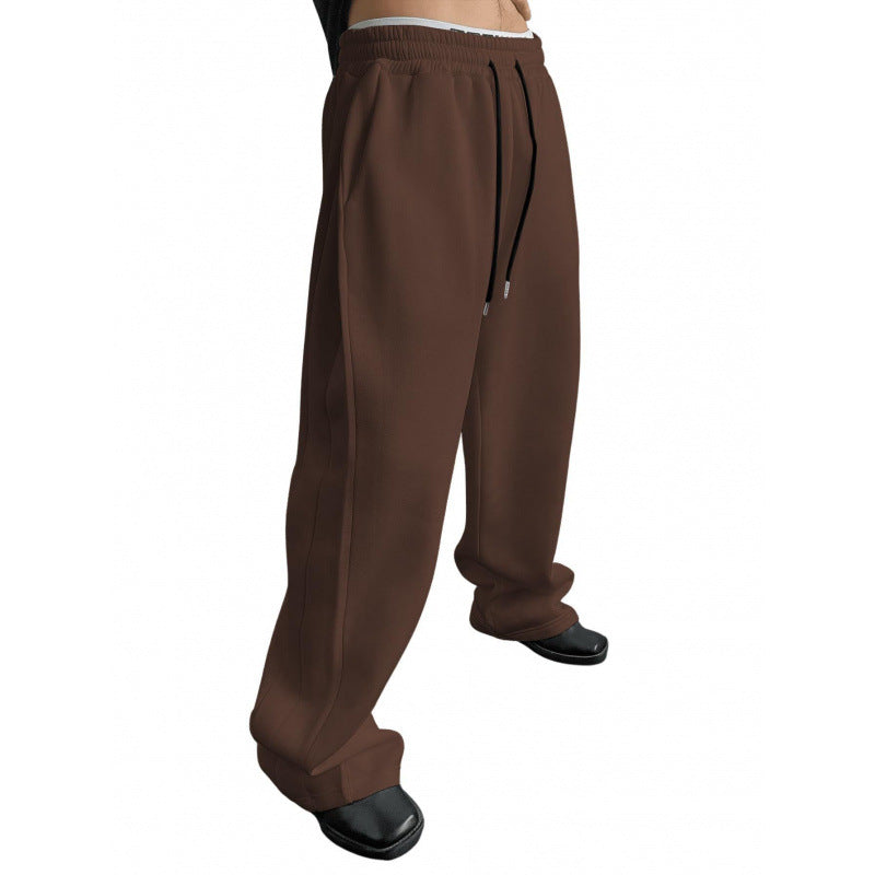 Men's Sweatpants Waist Drawstring Straight Loose Trousers