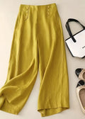 Summer Artistic Relaxed-fit Casual High-waist Draping Slimming Wide-leg Pants