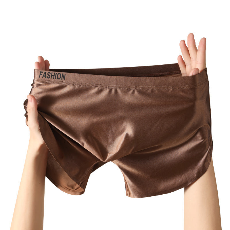 Leisure Versatile And Comfortable Satin Men's Ice Silk Underwear