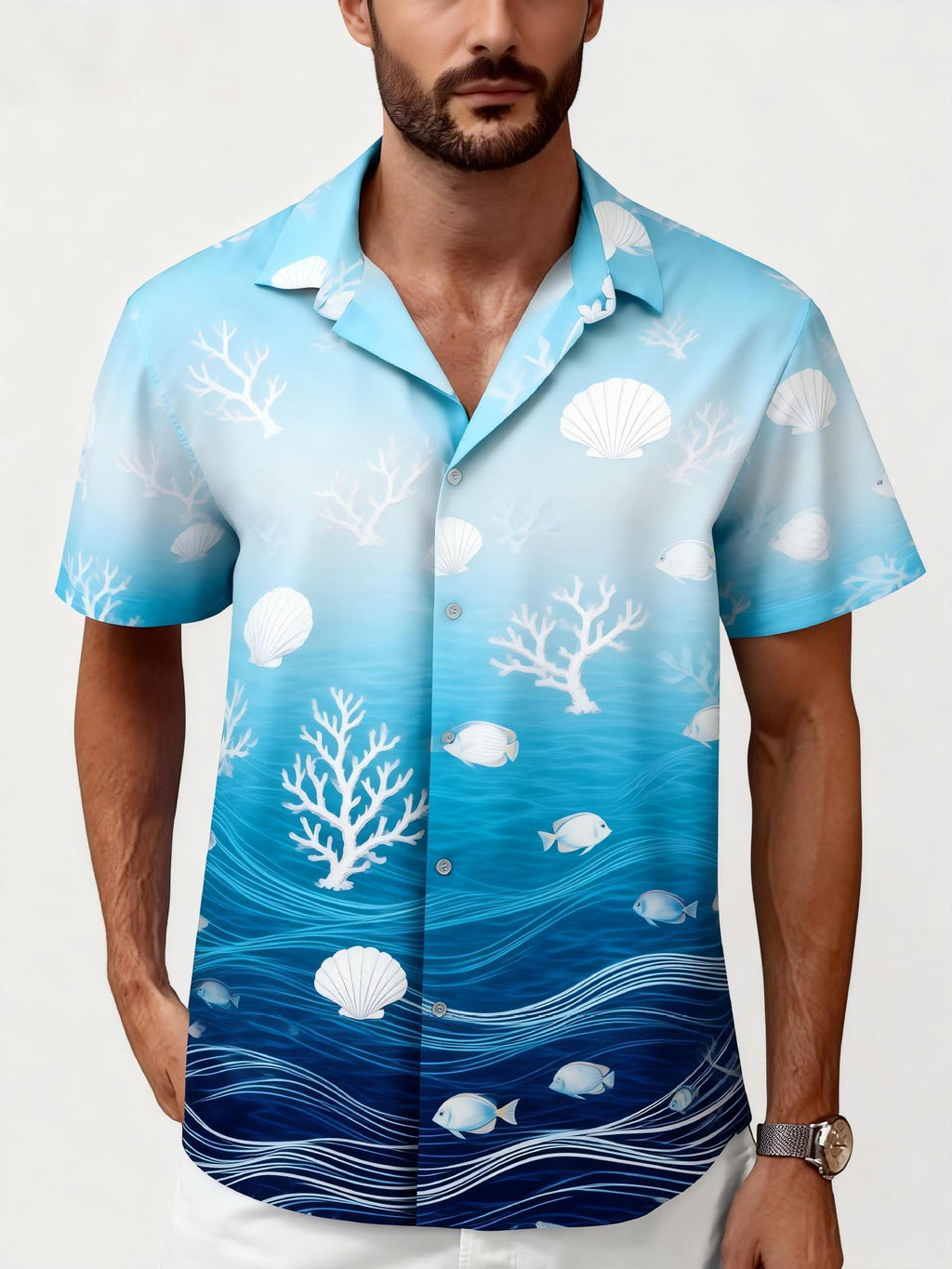 Men's Printed Casual Fashion Short-Sleeve
