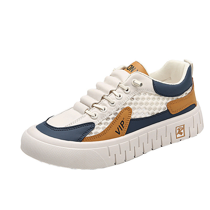Mens Casual Breathable Mesh-panel Athletic Shoes