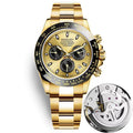 Mechanical-Style Mens Watch With Calenda Quartz Watch