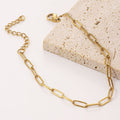 Stainless Steel Flat-wire Long Cross Chain Necklace