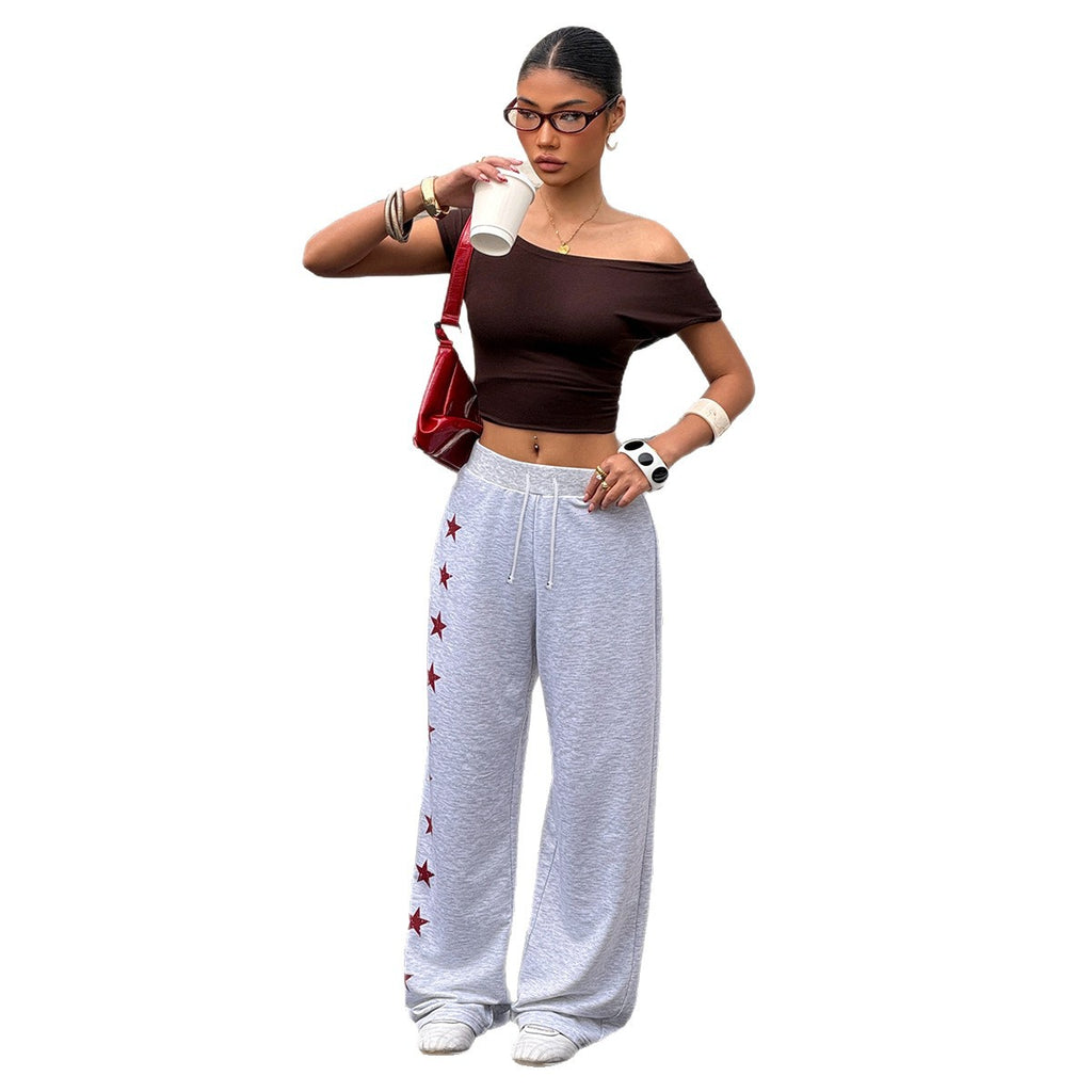 Simple Versatile Straight-leg Trousers For Women