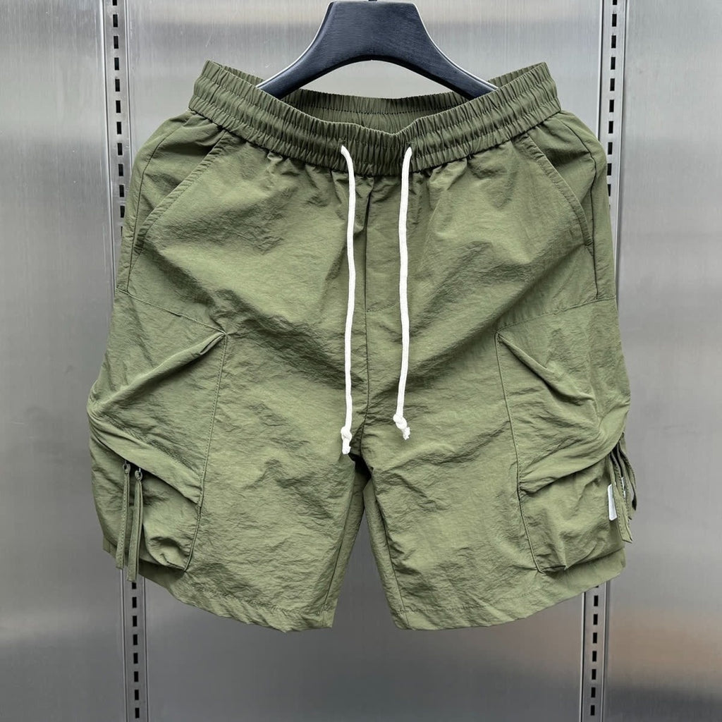 American-style Functional Quick-drying Ice-silk Work Shorts For Men