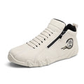 Plus-size Leather Waterproof Low-top And Mid-top Outdoor Sneakers
