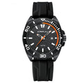 Calendar Leisure Waterproof Circular Silicone Tape Watch