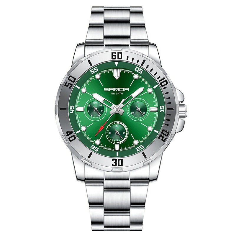Multifunctional Waterproof Quartz Watch For Men