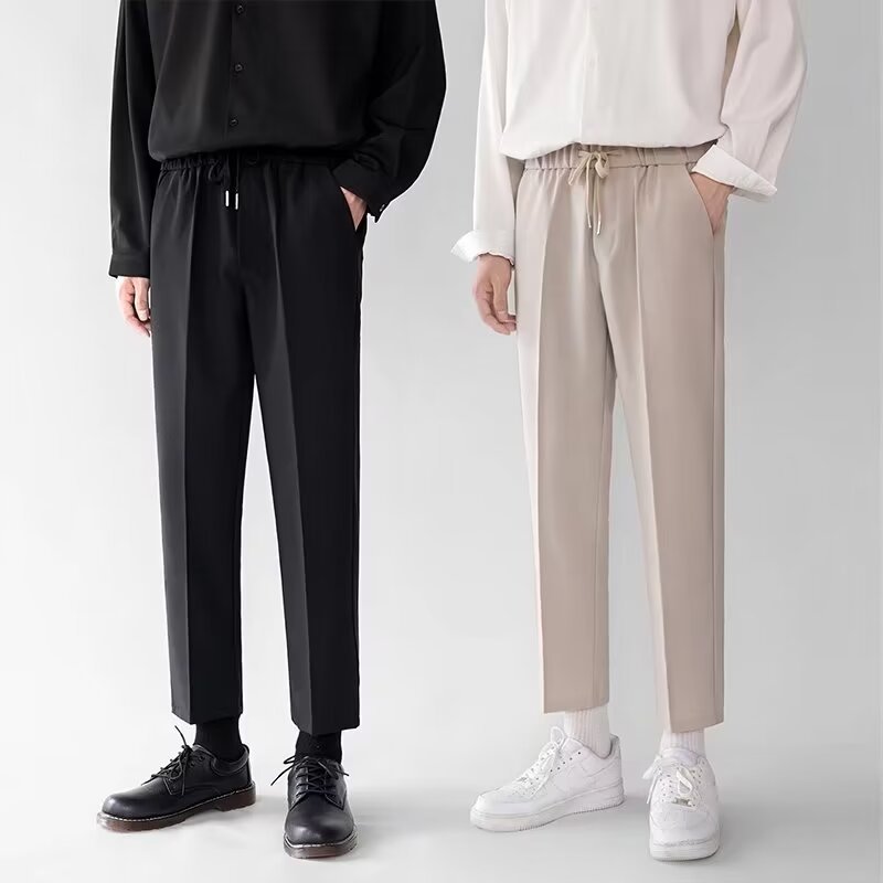 Anti-wrinkle Stretchy Straight-leg Dress Pants