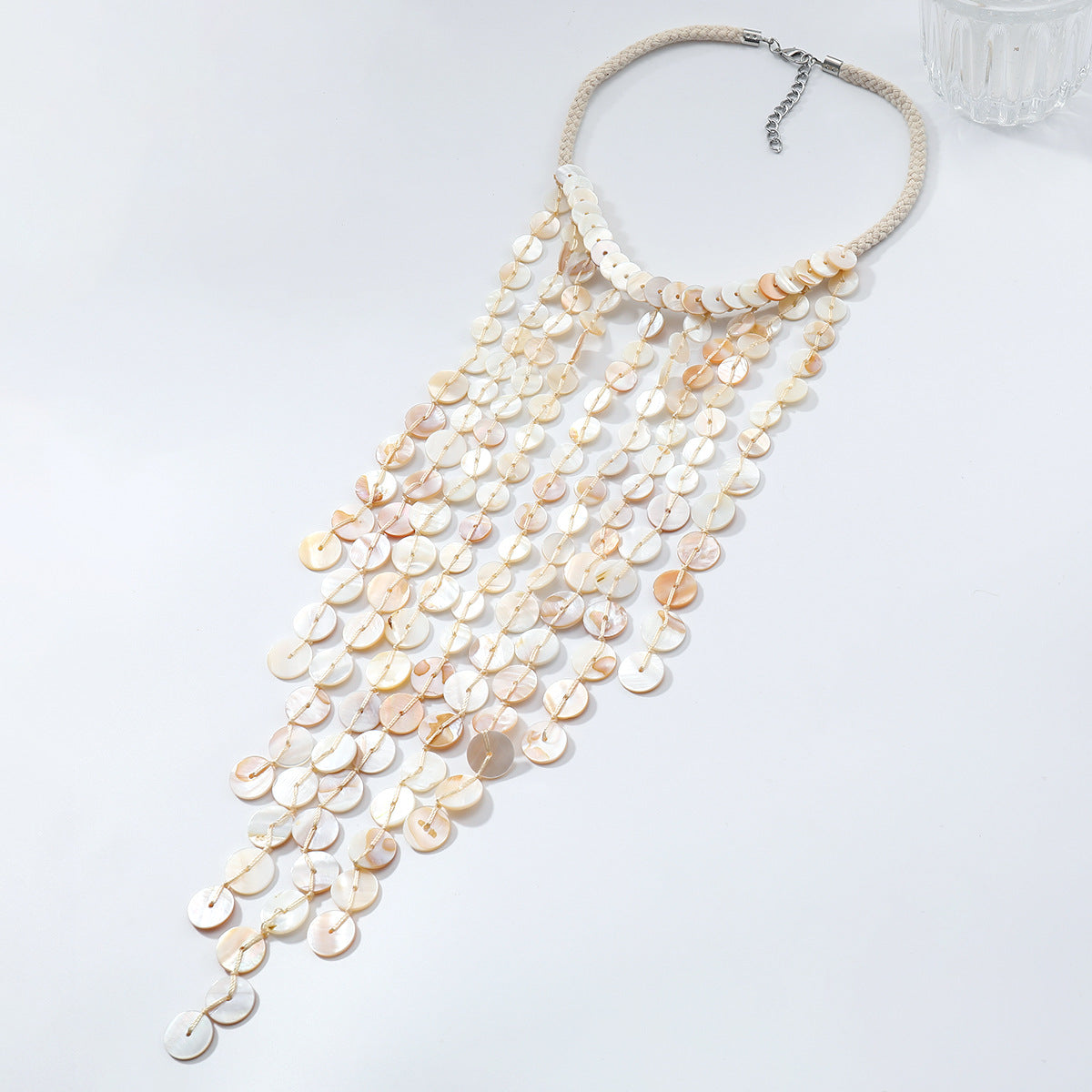 Shell Tassel Handwoven Ocean Beach Resort-Style Multi-Layer Necklace