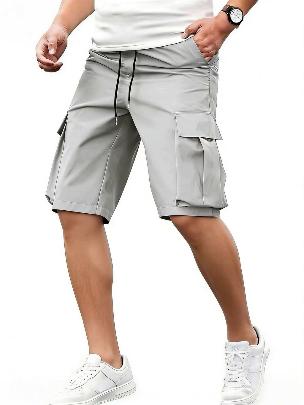 Men's Loose-Fit Casual Pants With Multiple Pockets