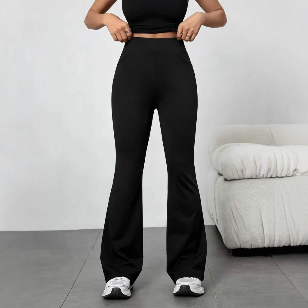 Flared Denim Jeans Womens Spring High-Waist Slimming Horseshoe Bell Bottoms For Women
