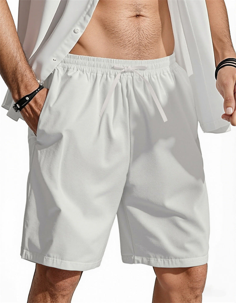 Cross-border Plus-size Cotton-Linen Casual Shorts