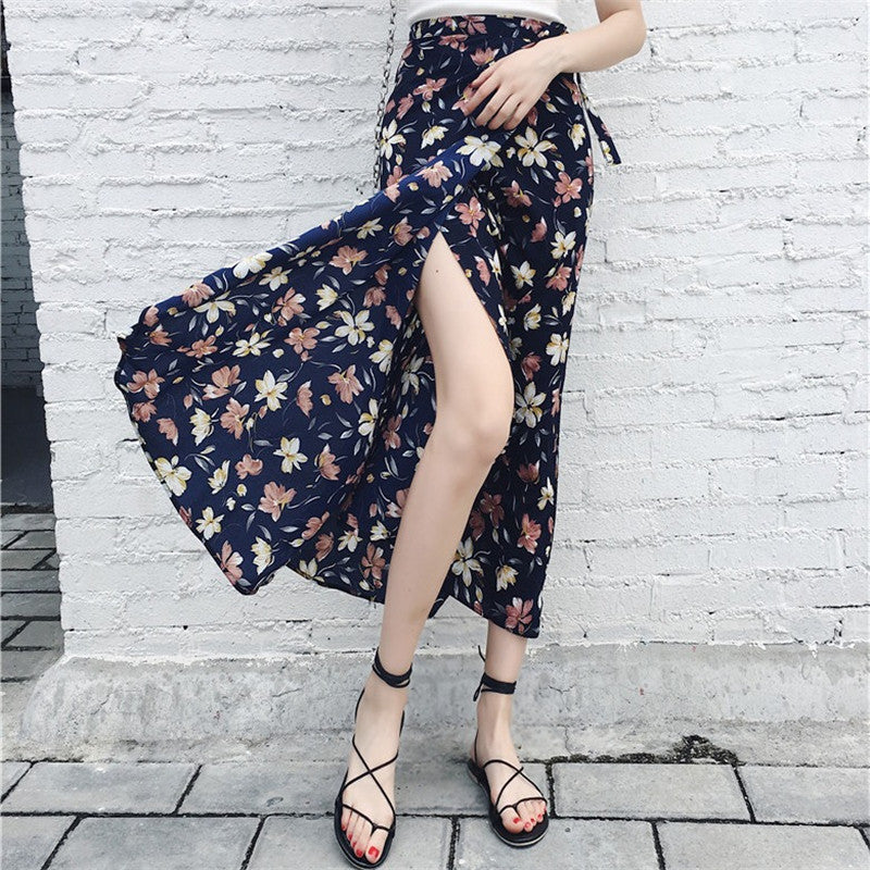 Half-length Skirt Female Beach Skirt Girl Western Style Mid-length