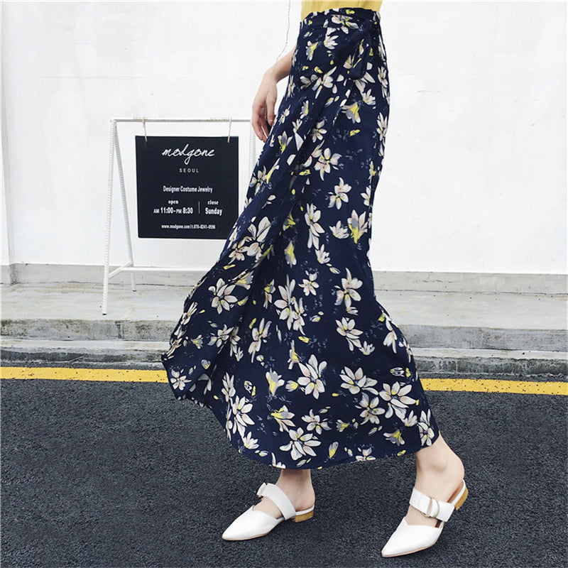 Half-length Skirt Female Beach Skirt Girl Western Style Mid-length