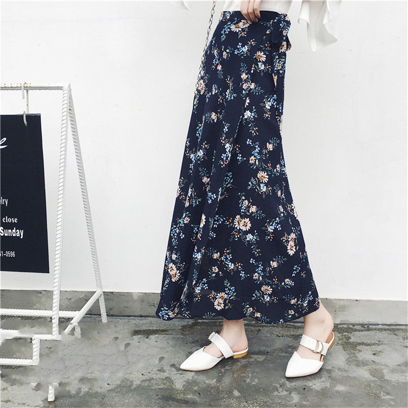 Half-length Skirt Female Beach Skirt Girl Western Style Mid-length