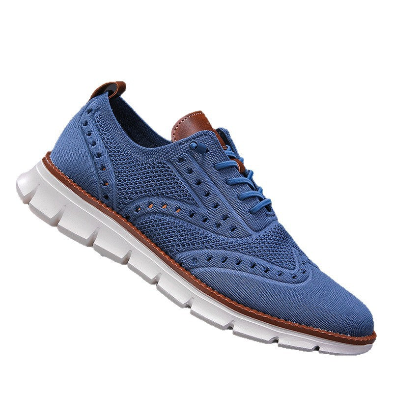 Large-size Breathable Mesh Soft-soled Lightweight Slip-on Casual Shoes