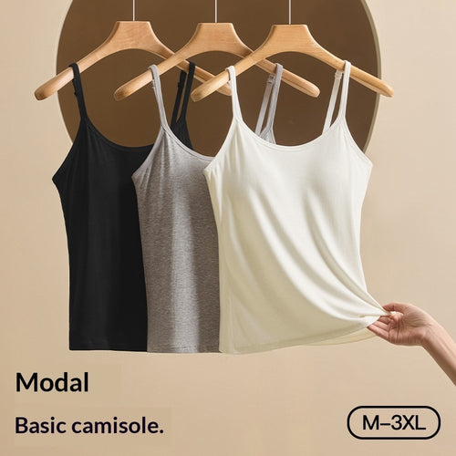 Adjustable Strappy Tank Top Womens One-Piece Base Layer With Padded Cups Beautiful Back Outerwear