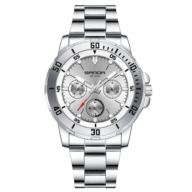 Multifunctional Waterproof Quartz Watch For Men