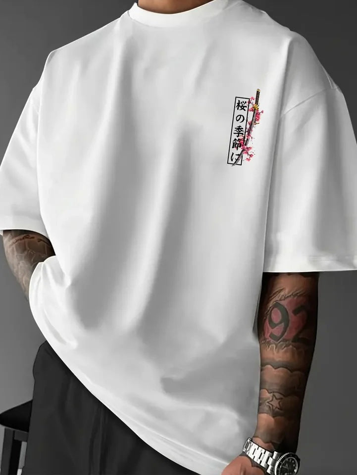 Men's Summer Loose-fit T-shirt Suitable For