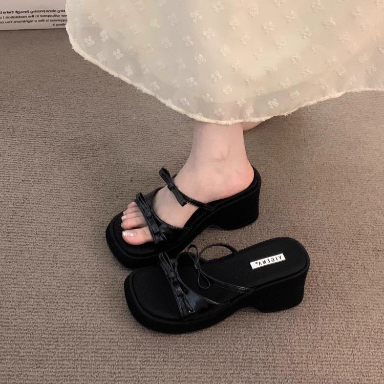 High Heels, Stunning Sandals, Fairy Shoes, Summer Sponge Sole, Roman Shoes, Women's Slippers