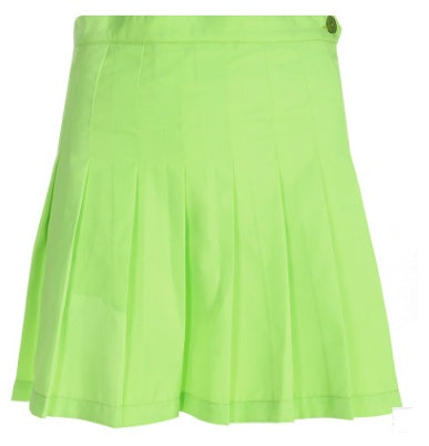 Europe and the United States foreign trade summer new sexy fluorescent color pleated skirt skirt female one generation