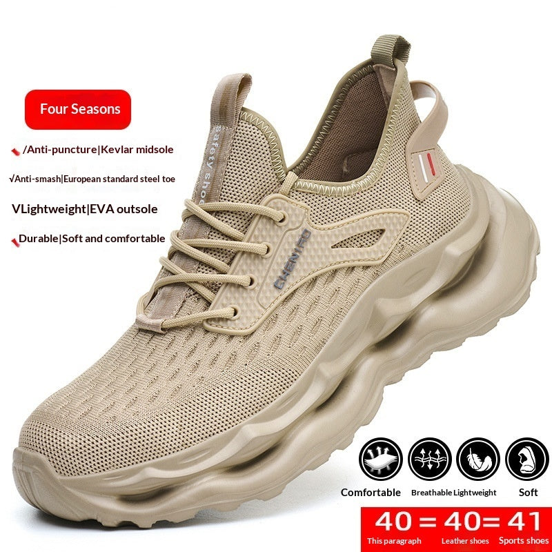 Mens Safety Shoes Puncture-Resistant And Impact-Resistant Work Boots