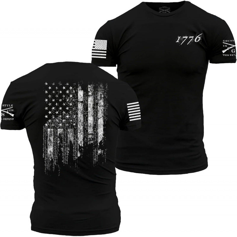 Solid Color Printed Cotton Mens Shirt