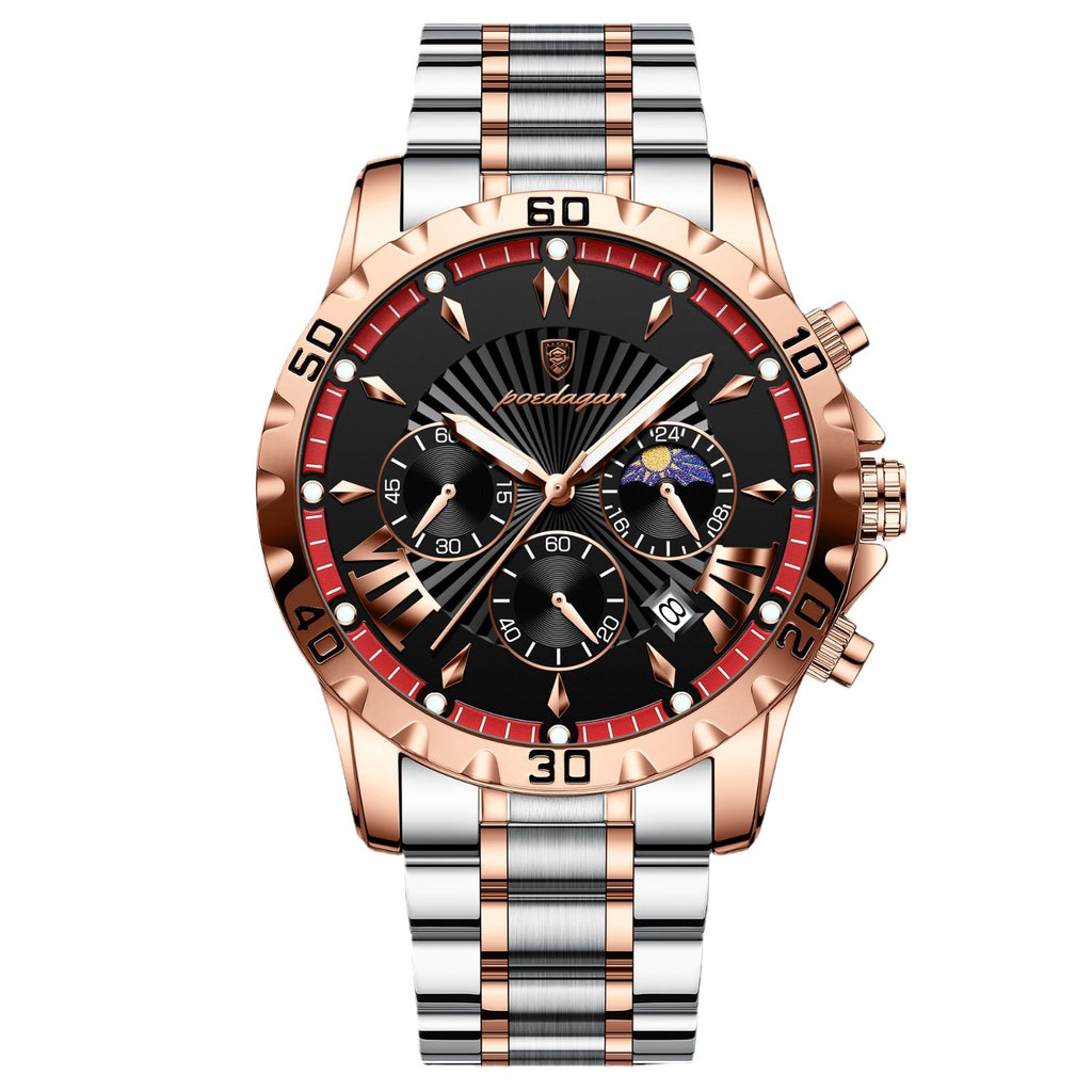 Waterproof Multifunction Sporty Mens Watch