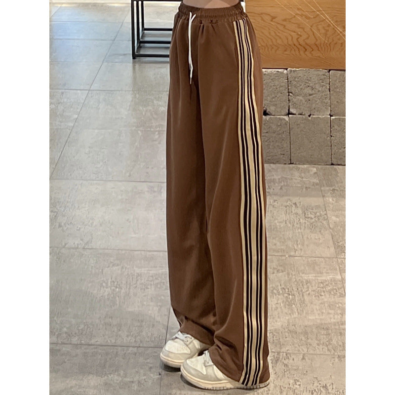 American-style Wide-leg Sweatpants For Women