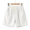 Corduroy Elastic Lace Men's Plus Size Beach Casual Shorts