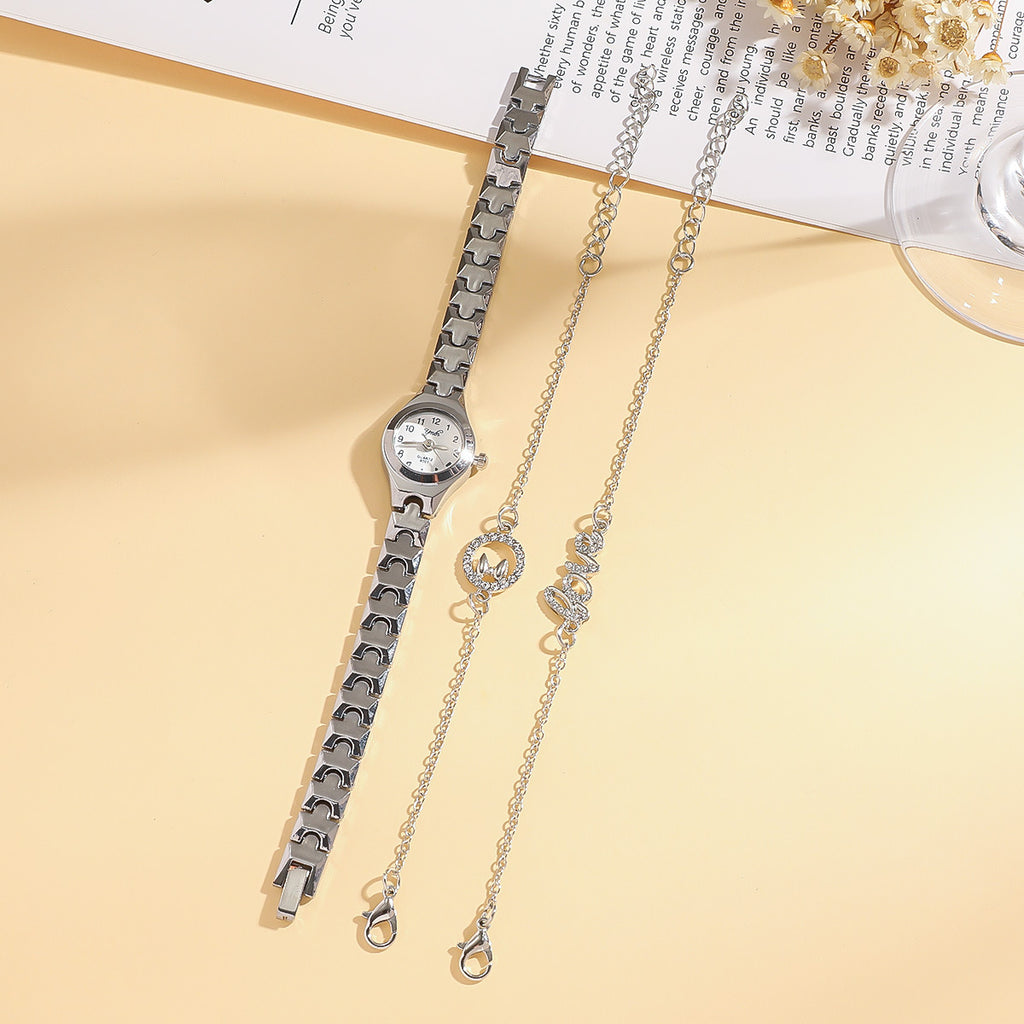 Fashionable Steel-band Bracelet Womens Watch For Ladies