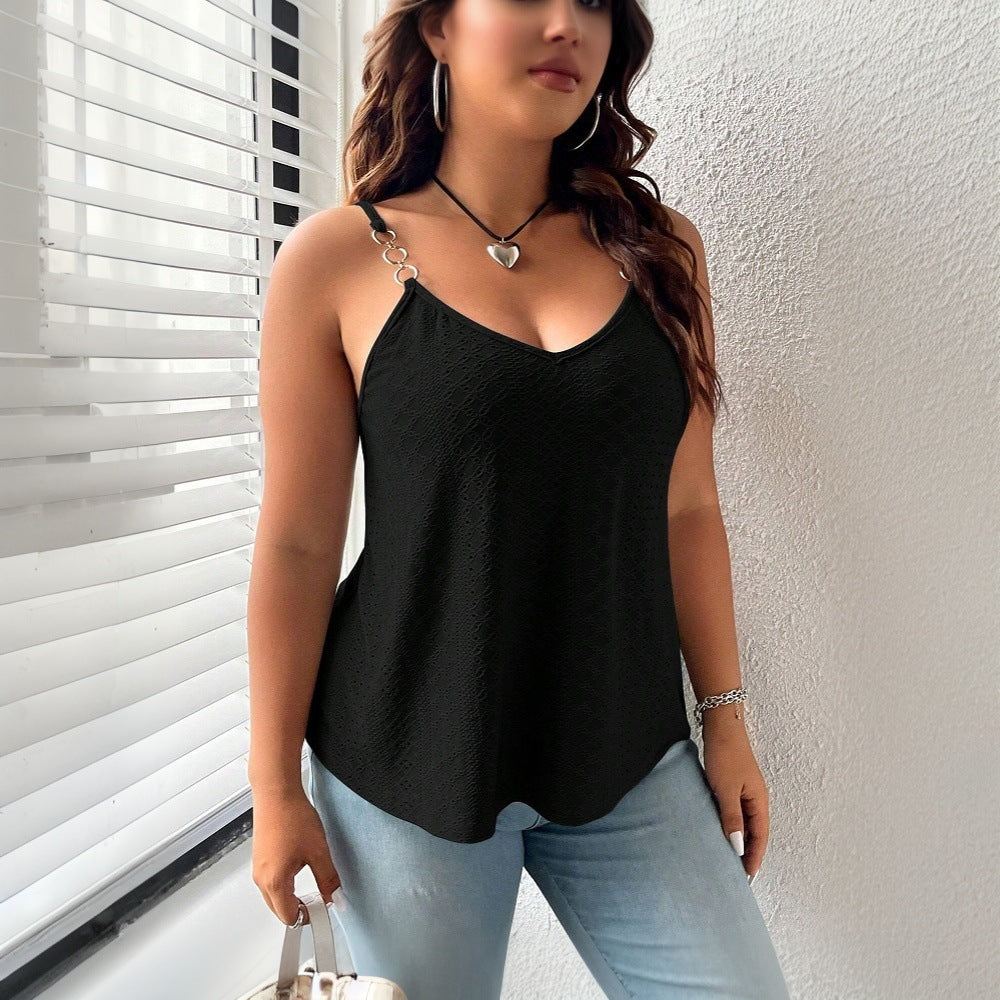 Springsummer Slip Top A Simple Sleeveless Outerwear Top