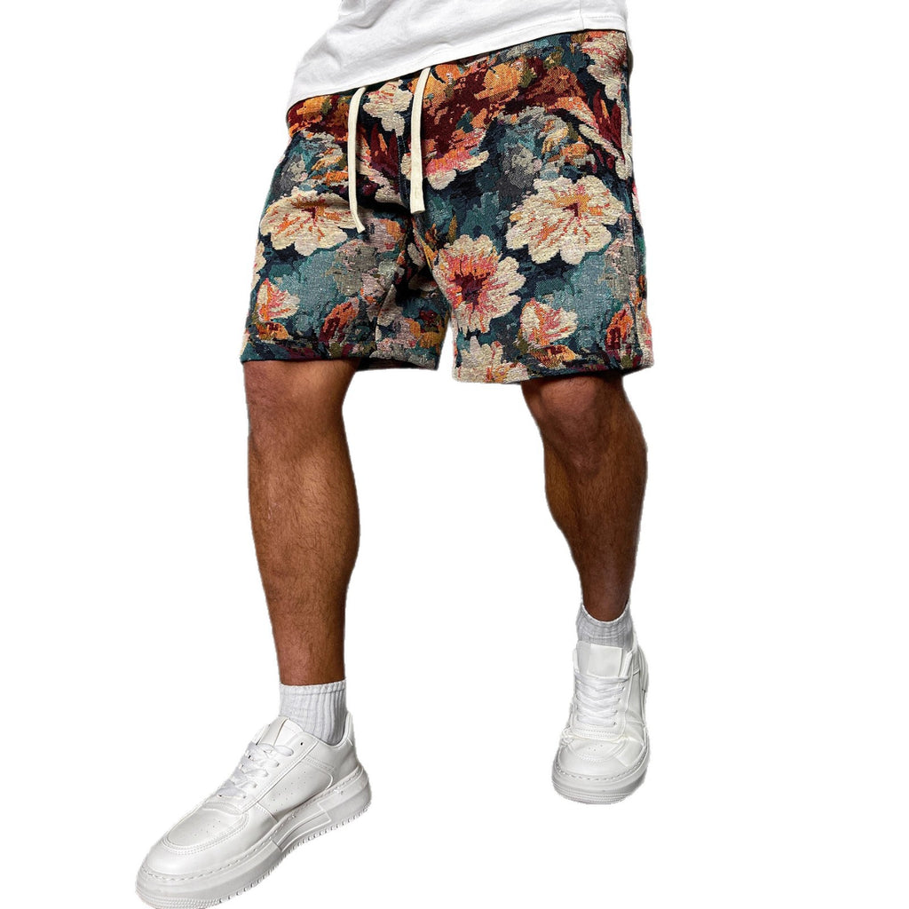 Fashionable Lake-Blue Summer Casual Shorts