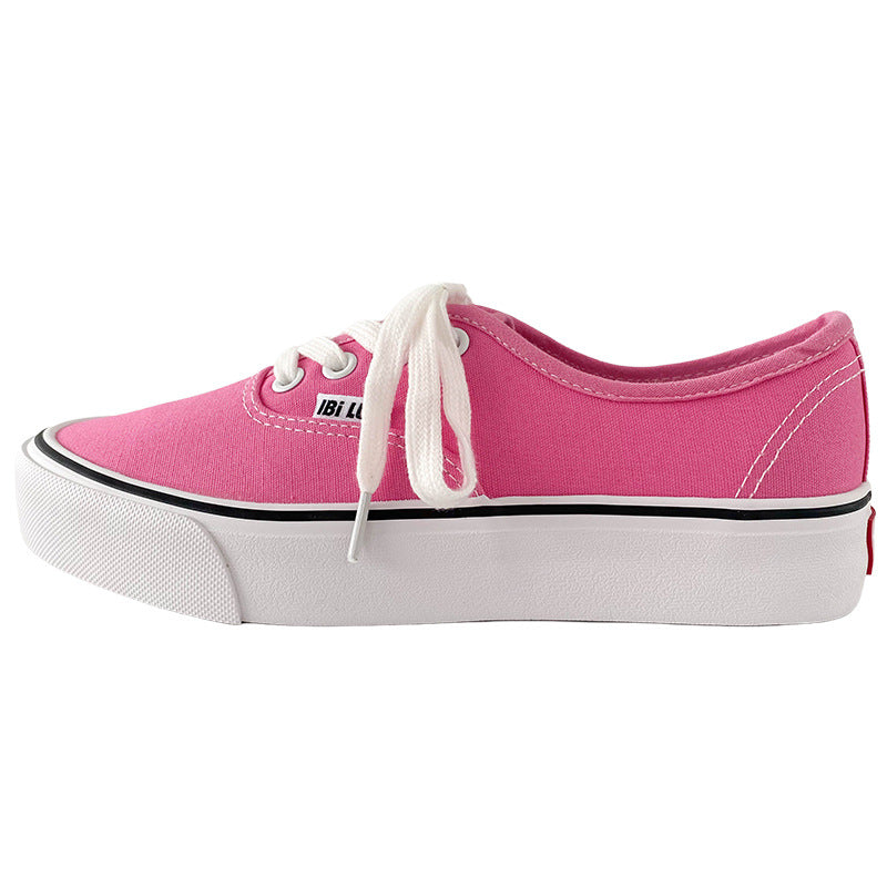 Flat-bottomed Retro Hong Kong-style Instagram-style Sneakers For Students