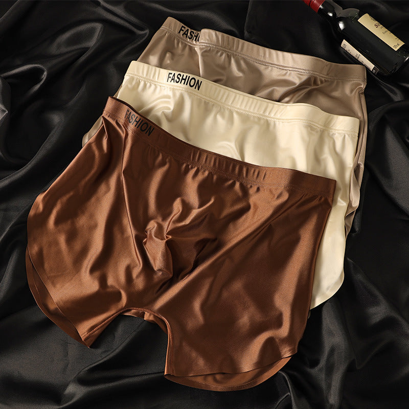 Leisure Versatile And Comfortable Satin Men's Ice Silk Underwear