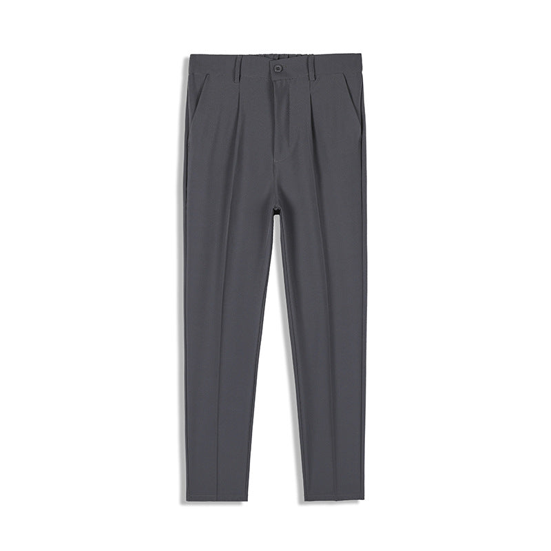 Mens Stylish Casual Straight-leg Versatile Suit Pants