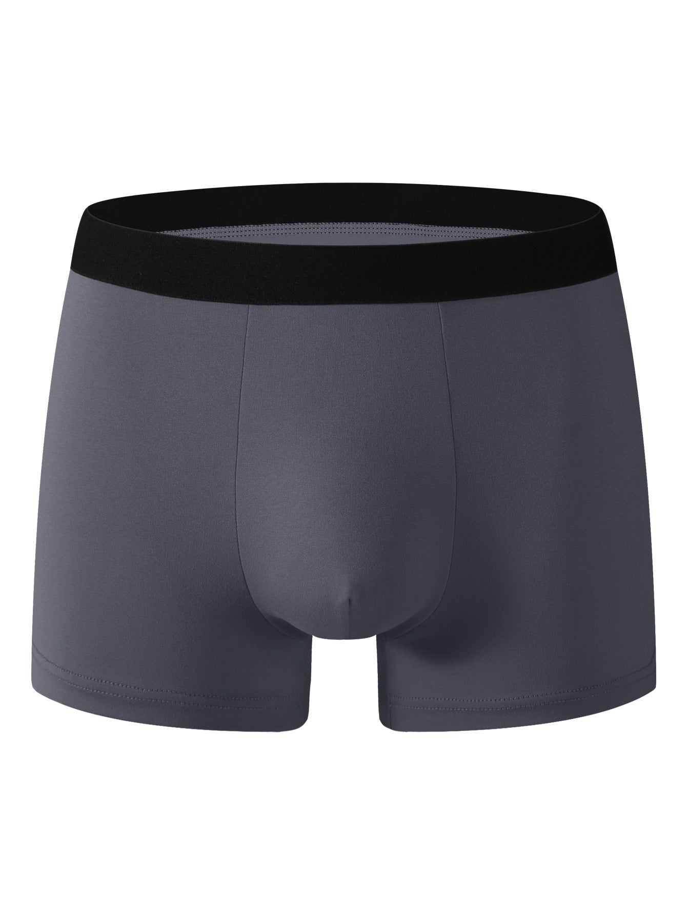 Mens Solid-color Boxer Briefs For Sports