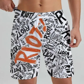Mens Stylish Casual Hawaiian Beach Shorts