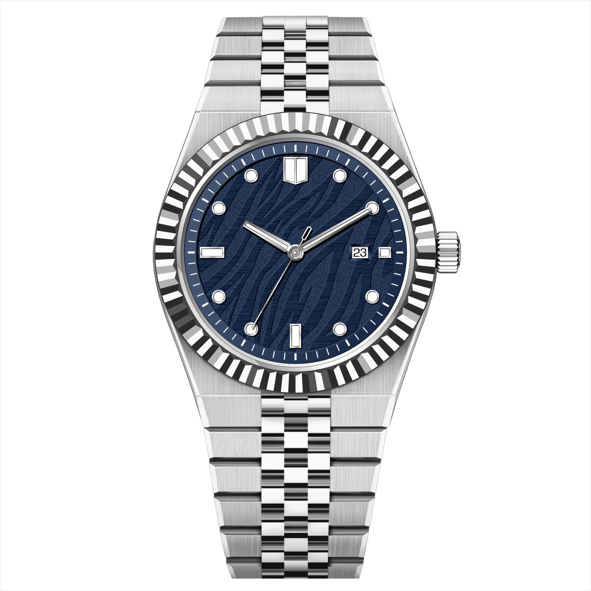 High-End Business Steel-Strap Mens Quartz Watch