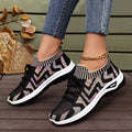 Breathable, Comfortable, Sporty, Color-block Casual Shoes